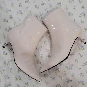 COACH White Ankle Boots